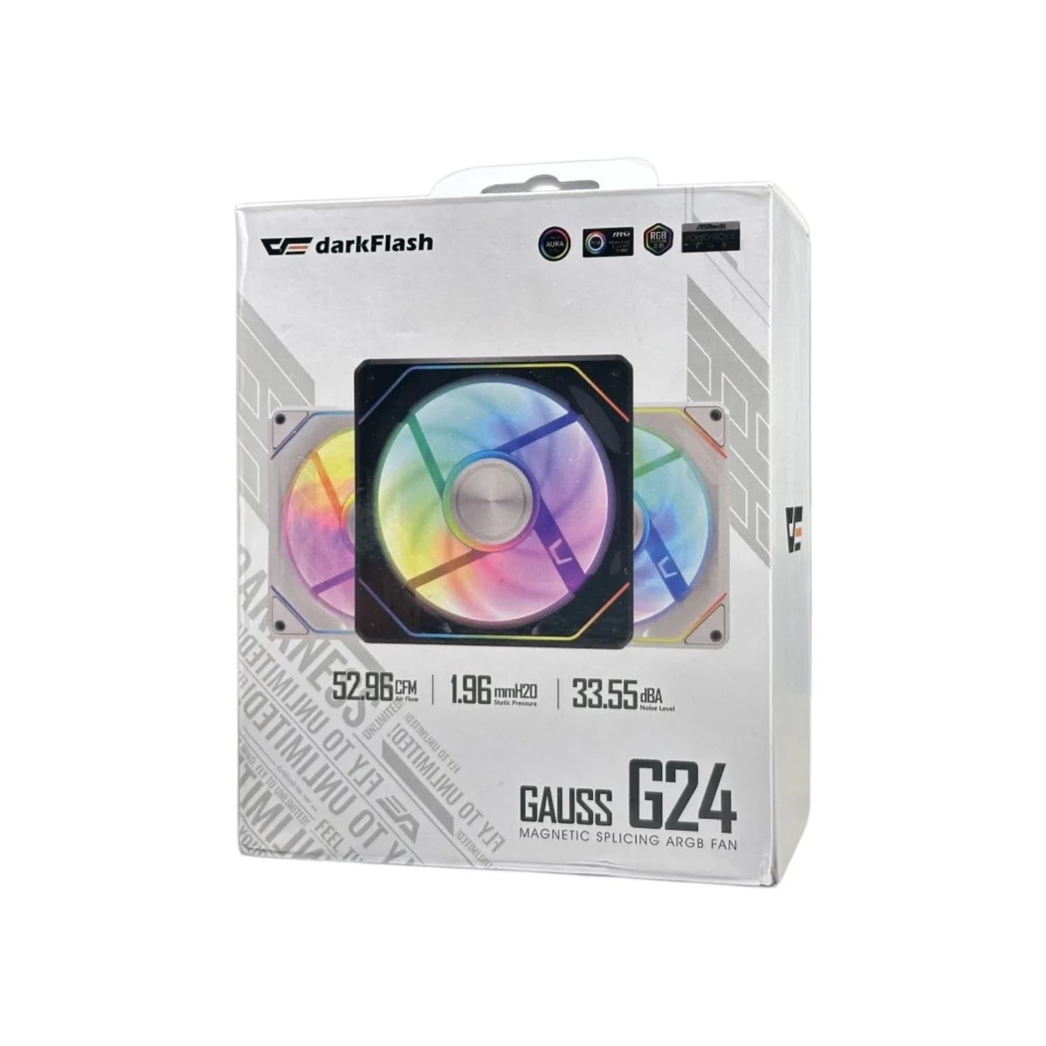 DarkFlash Gauss G24 magnetic splicing ARGB PC case fans
