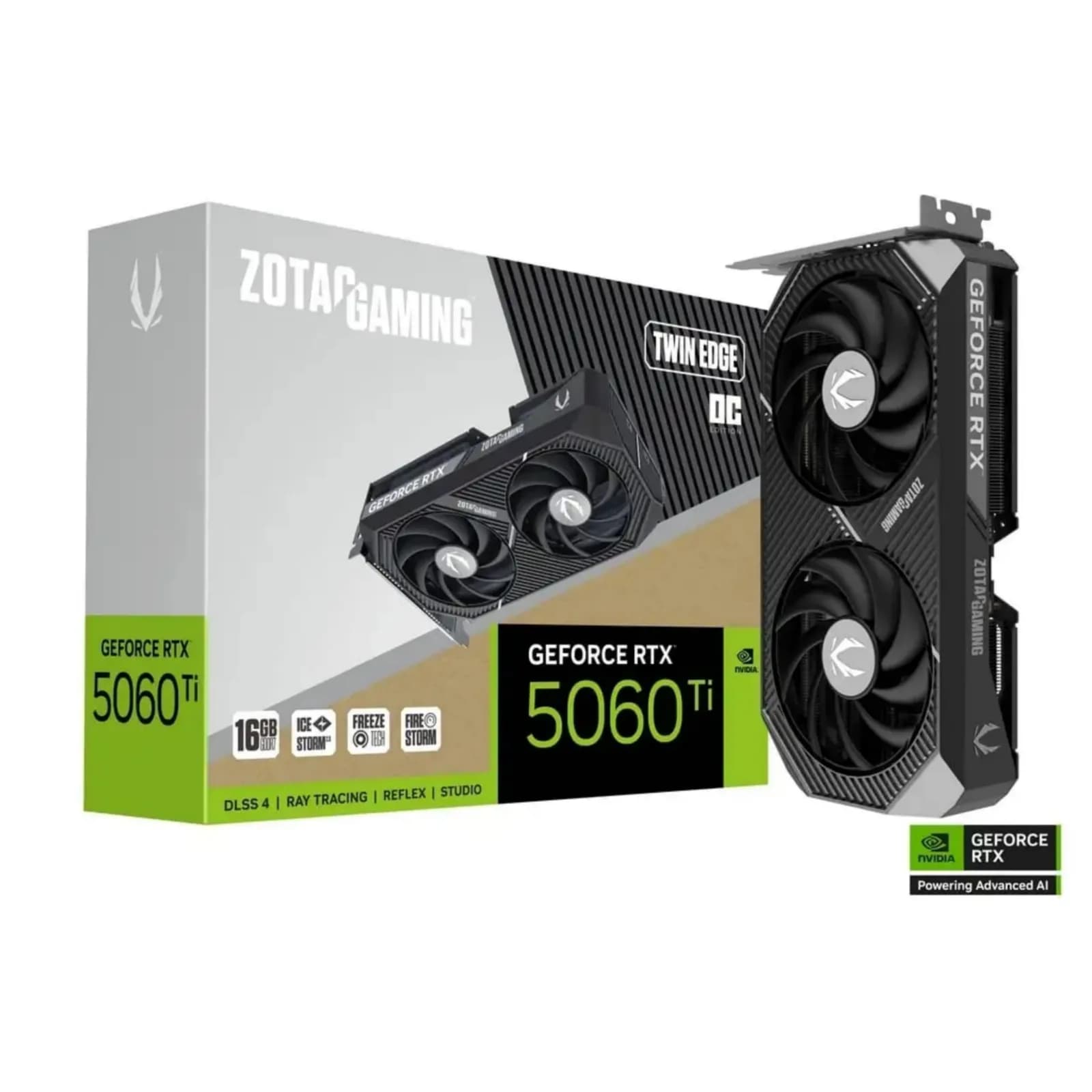 كرت شاشة ZOTAC GAMING GeForce RTX 5060 Ti 16GB Twin Edge OC