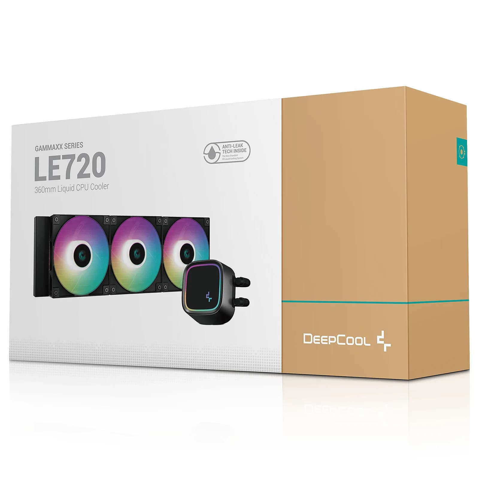 DeepCool LE720 360mm ARGB AIO Liquid CPU Cooler – Black