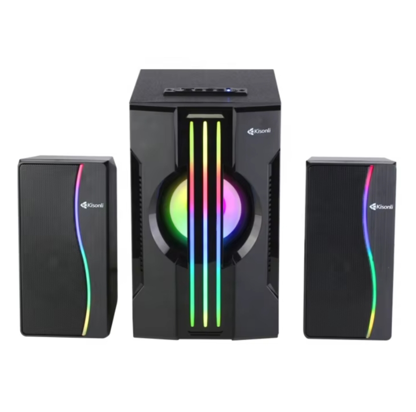 Kisonli 2.1 RGB Multimedia Speaker System - صورة 2