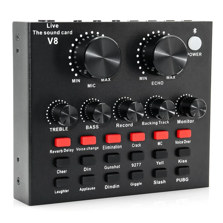 professional live sound card mixer v8