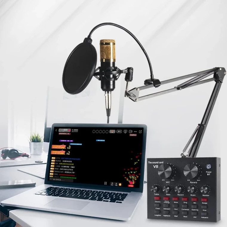 professional live sound card mixer v8 - صورة 5