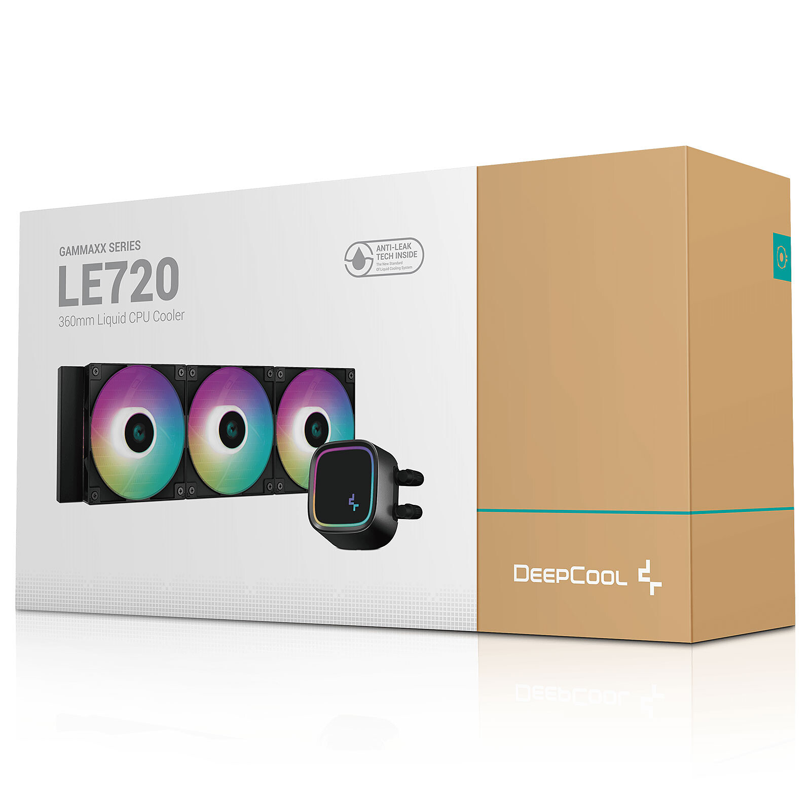 DeepCool LE720 360mm ARGB AIO Liquid CPU Cooler – Black
