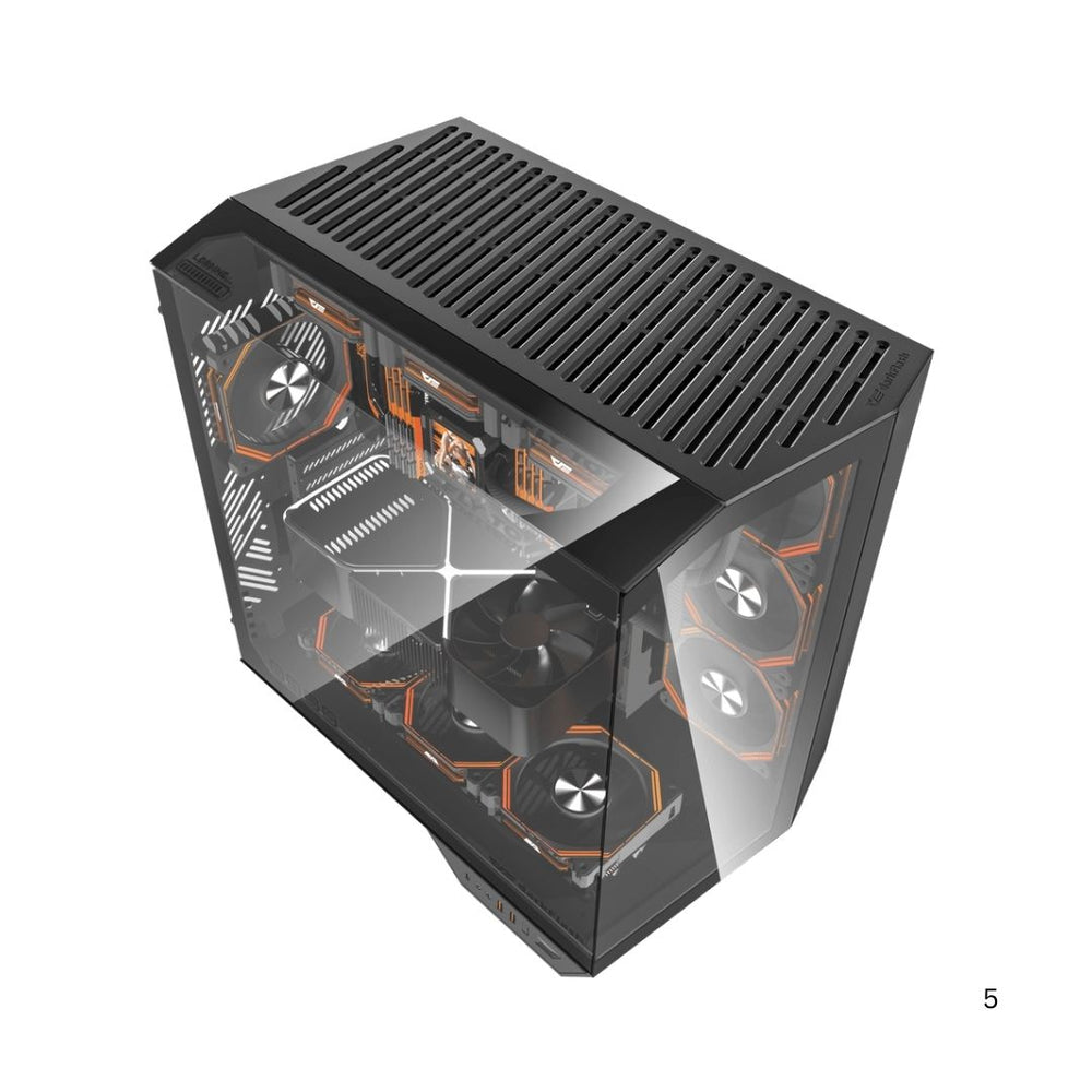 DarkFlash DY470 Mid Tower Case - Black - صورة 4