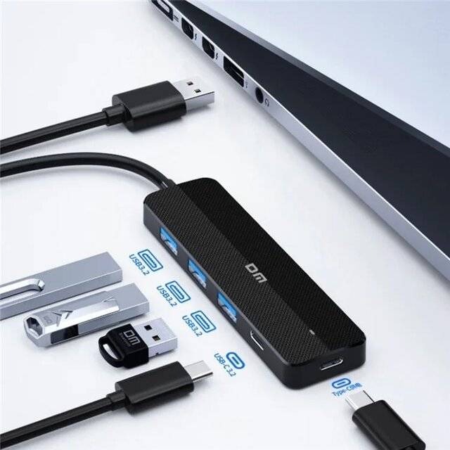 DM CHB037 4-Port [USB 3.2 5Gbps] USB Hub - صورة 3